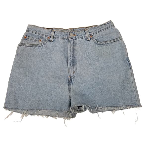 Levi's Pants - Levi's 550 Women's DIY High Rise Cut Off Denim Jean Shorts Blue Size 30 / 10